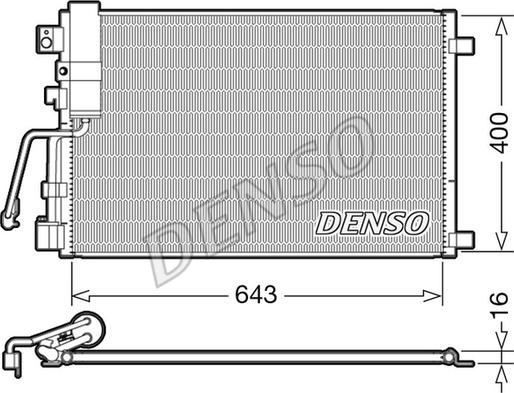 Denso DCN46008 - Condensatore, Climatizzatore www.autoricambit.com