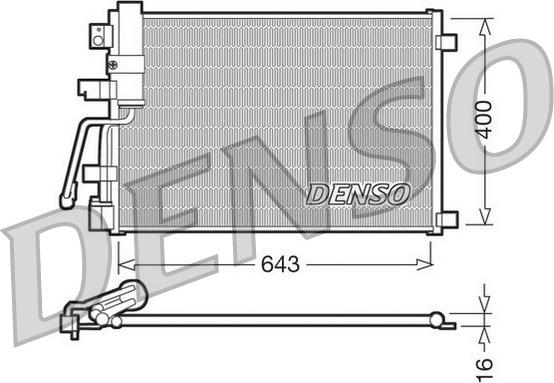 Denso DCN46003 - Condensatore, Climatizzatore www.autoricambit.com