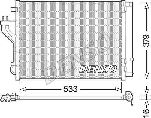 Denso DCN41004 - Condensatore, Climatizzatore www.autoricambit.com