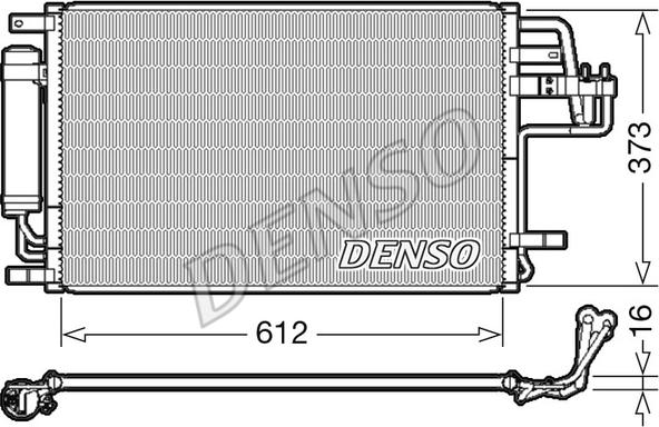 Denso DCN41007 - Condensatore, Climatizzatore www.autoricambit.com