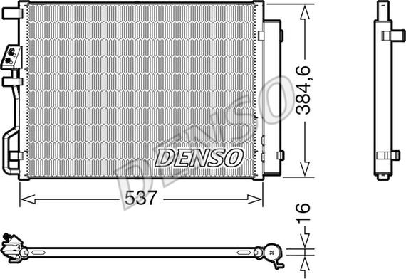 Denso DCN41021 - Condensatore, Climatizzatore www.autoricambit.com