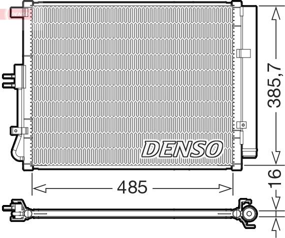 Denso DCN43007 - Condensatore, Climatizzatore www.autoricambit.com