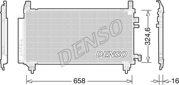 Denso DCN50046 - Condensatore, Climatizzatore www.autoricambit.com