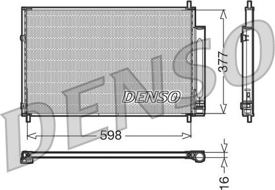 Denso DCN50006 - Condensatore, Climatizzatore www.autoricambit.com