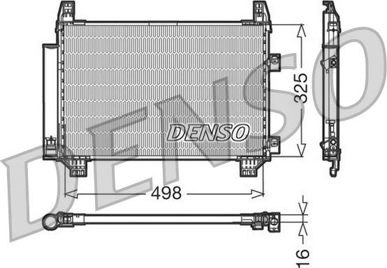 Denso DCN50001 - Condensatore, Climatizzatore www.autoricambit.com