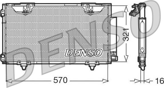 Denso DCN50010 - Condensatore, Climatizzatore www.autoricambit.com