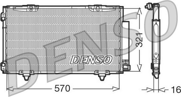 Denso DCN50011 - Condensatore, Climatizzatore www.autoricambit.com