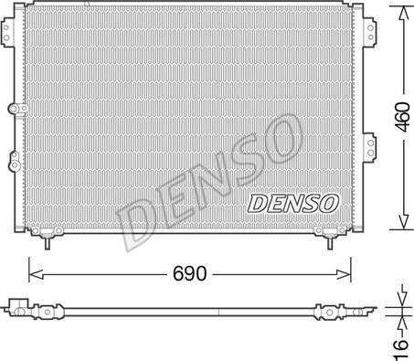 Denso DCN50033 - Condensatore, Climatizzatore www.autoricambit.com