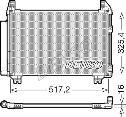 Denso DCN50101 - Condensatore, Climatizzatore www.autoricambit.com