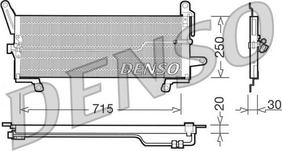 Denso DCN09097 - Condensatore, Climatizzatore www.autoricambit.com