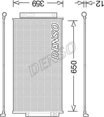 Denso DCN09047 - Condensatore, Climatizzatore www.autoricambit.com