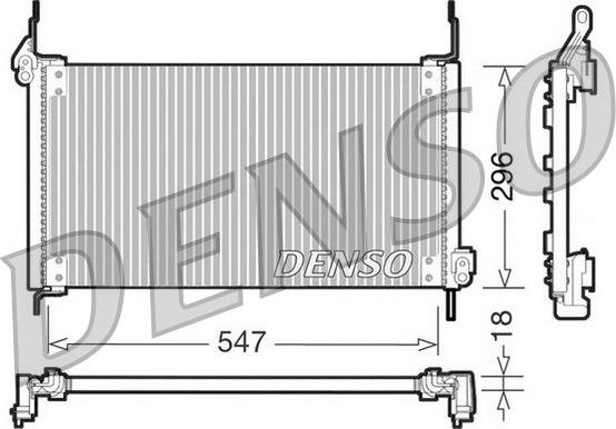 Denso DCN09016 - Condensatore, Climatizzatore www.autoricambit.com