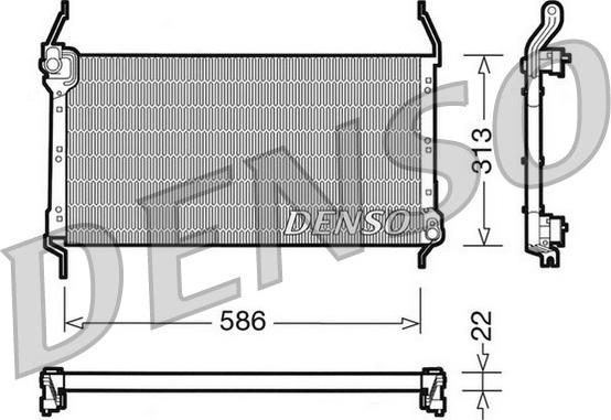 Denso DCN09013 - Condensatore, Climatizzatore www.autoricambit.com