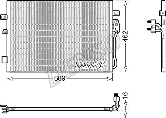 Denso DCN09145 - Condensatore, Climatizzatore www.autoricambit.com