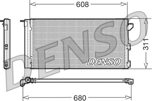 Denso DCN09105 - Condensatore, Climatizzatore www.autoricambit.com