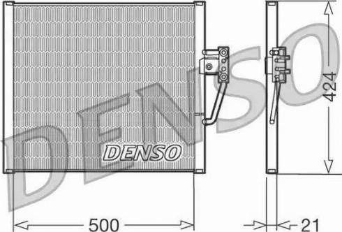 Denso DCN05005 - Condensatore, Climatizzatore www.autoricambit.com