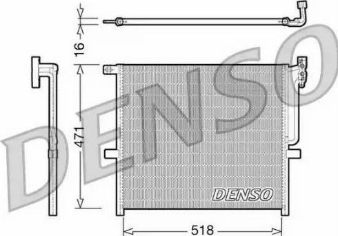 Denso DCN05001 - Condensatore, Climatizzatore www.autoricambit.com