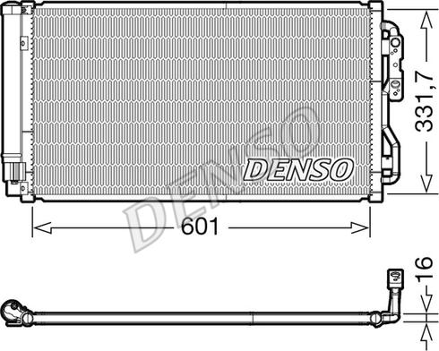 Denso DCN05033 - Condensatore, Climatizzatore www.autoricambit.com