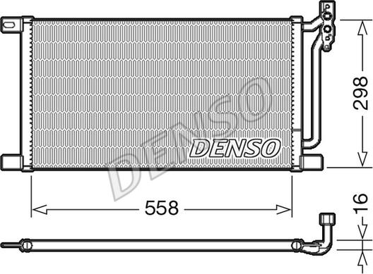 Denso DCN05020 - Condensatore, Climatizzatore www.autoricambit.com