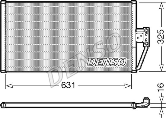 Denso DCN05021 - Condensatore, Climatizzatore www.autoricambit.com