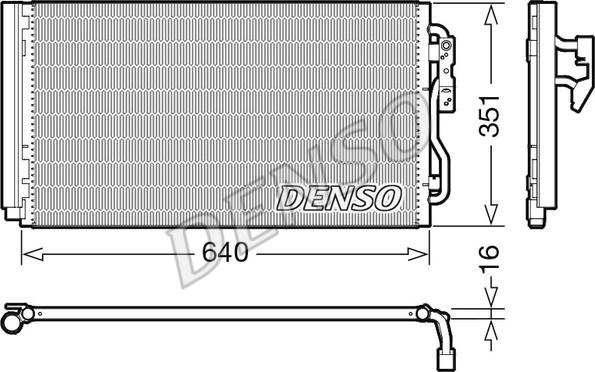 Denso DCN05023 - Condensatore, Climatizzatore www.autoricambit.com