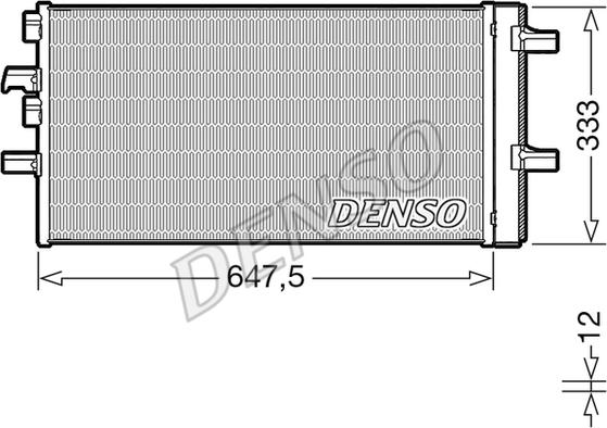 Denso DCN05108 - Condensatore, Climatizzatore www.autoricambit.com
