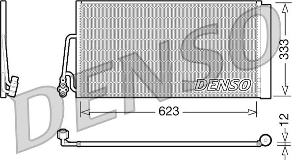 Denso DCN05102 - Condensatore, Climatizzatore www.autoricambit.com