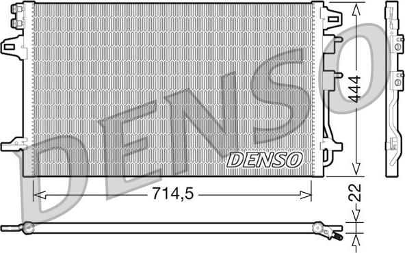 Denso DCN06005 - Condensatore, Climatizzatore www.autoricambit.com