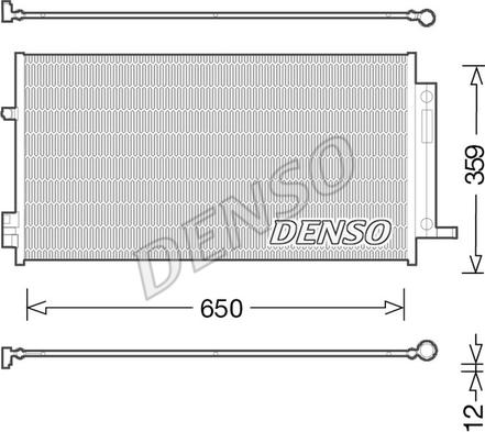 Denso DCN06016 - Condensatore, Climatizzatore www.autoricambit.com