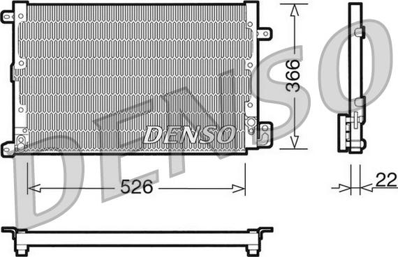 Denso DCN01020 - Condensatore, Climatizzatore www.autoricambit.com
