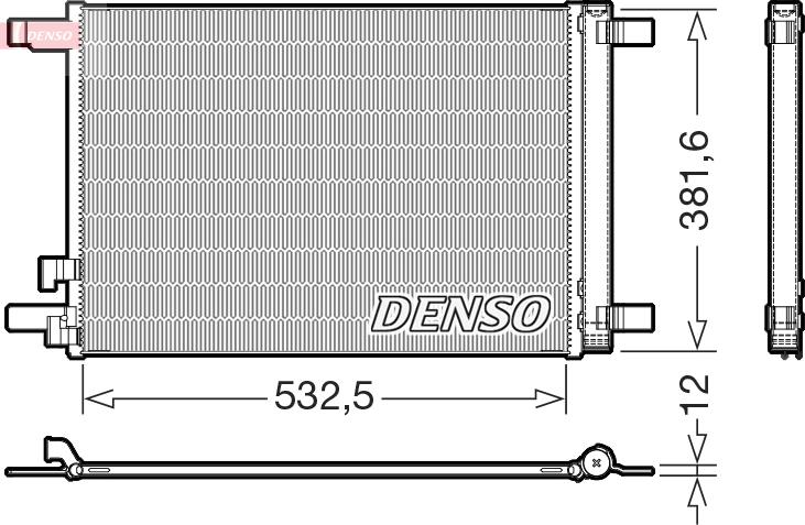 Denso DCN02048 - Condensatore, Climatizzatore www.autoricambit.com