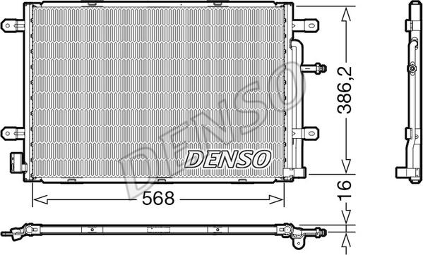 Denso DCN02039 - Condensatore, Climatizzatore www.autoricambit.com