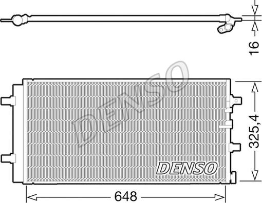 Denso DCN02021 - Condensatore, Climatizzatore www.autoricambit.com