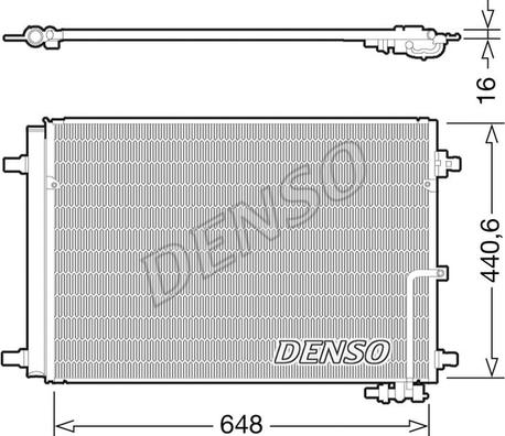 Denso DCN02022 - Condensatore, Climatizzatore www.autoricambit.com