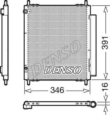 Denso DCN07003 - Condensatore, Climatizzatore www.autoricambit.com