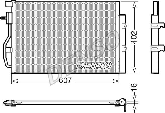 Denso DCN15008 - Condensatore, Climatizzatore www.autoricambit.com