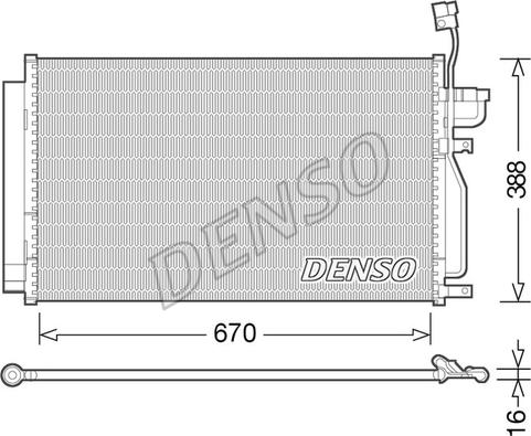 Denso DCN15002 - Condensatore, Climatizzatore www.autoricambit.com