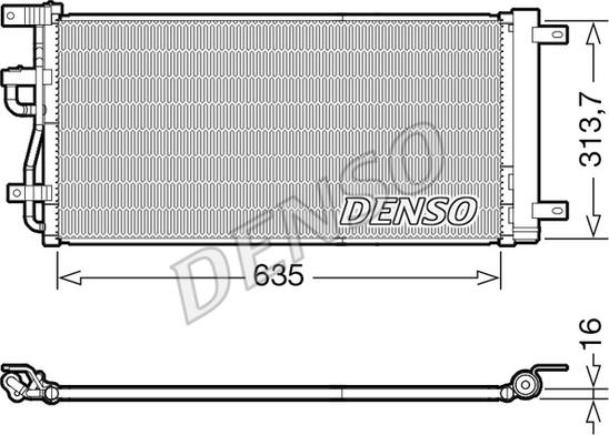 Denso DCN15007 - Condensatore, Climatizzatore www.autoricambit.com