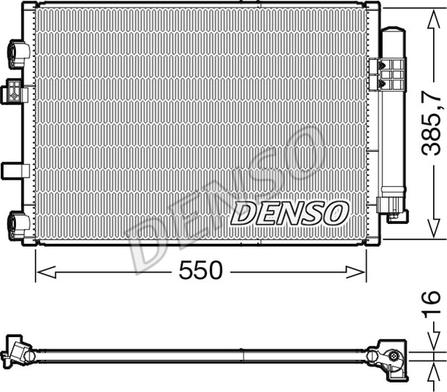 Denso DCN10044 - Condensatore, Climatizzatore www.autoricambit.com