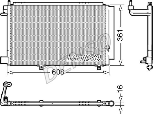 Denso DCN10041 - Condensatore, Climatizzatore www.autoricambit.com