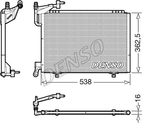 Denso DCN10042 - Condensatore, Climatizzatore www.autoricambit.com