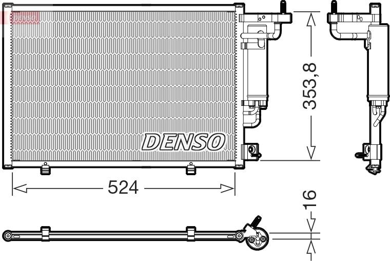 Denso DCN10059 - Condensatore, Climatizzatore www.autoricambit.com