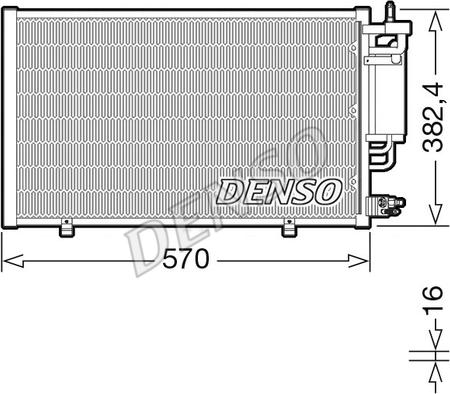 Denso DCN10051 - Condensatore, Climatizzatore www.autoricambit.com