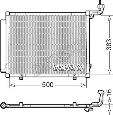 Denso DCN10057 - Condensatore, Climatizzatore www.autoricambit.com