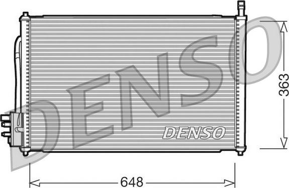 Denso DCN10006 - Condensatore, Climatizzatore www.autoricambit.com