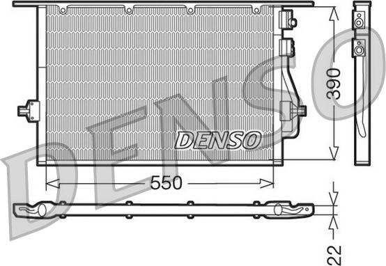 Denso DCN10014 - Condensatore, Climatizzatore www.autoricambit.com