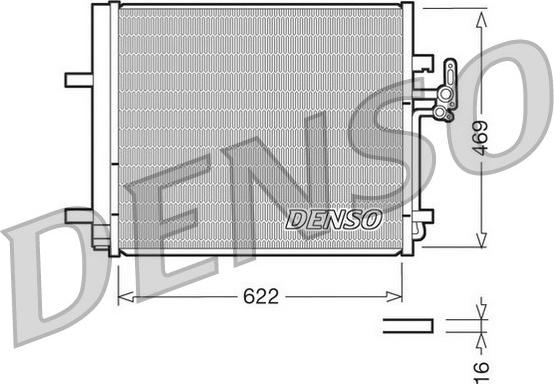 Denso DCN10016 - Condensatore, Climatizzatore www.autoricambit.com