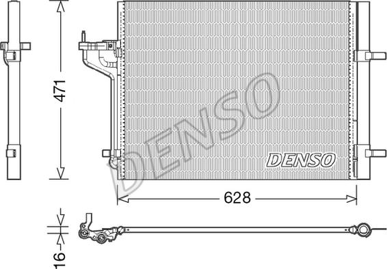 Denso DCN10029 - Condensatore, Climatizzatore www.autoricambit.com