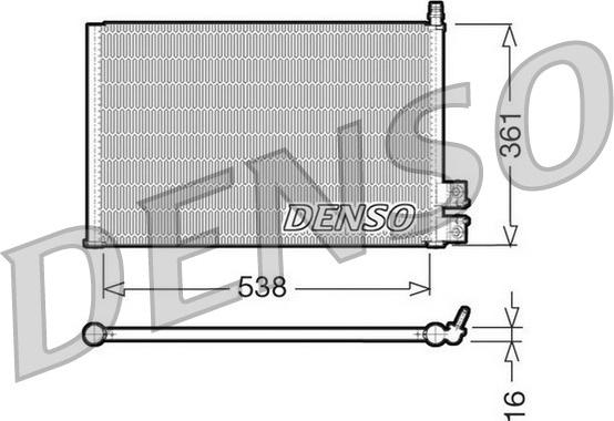 Denso DCN10021 - Condensatore, Climatizzatore www.autoricambit.com