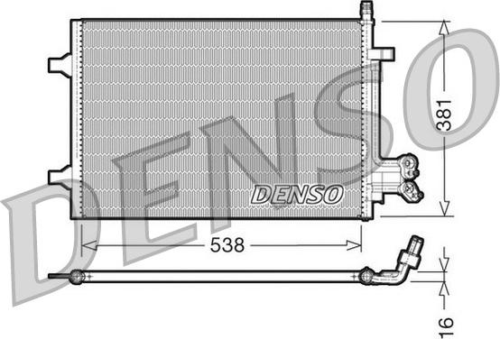 Denso DCN10022 - Condensatore, Climatizzatore www.autoricambit.com